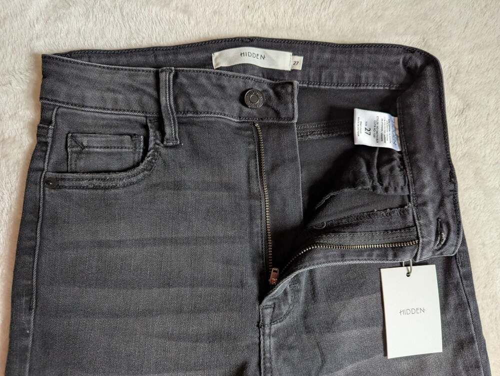 Hidden Jeans HD1807H-BLK High Rise Skinny Black Jeans Size 27